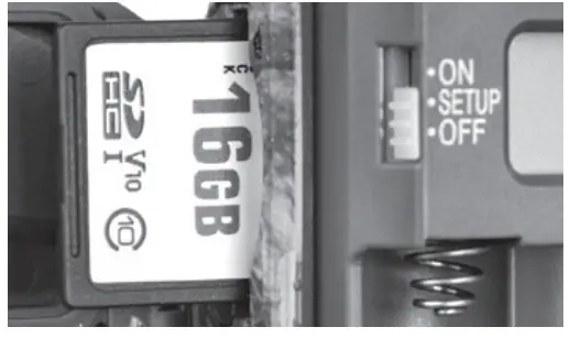 MOULTRIE Micro Series Game Camera - card is fully inserted