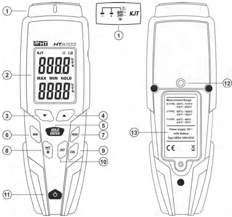 HT ITALIA HTA103 Thermometer for Measuring 01