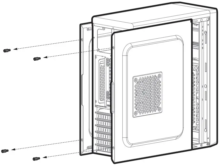 Dismantling the side panels