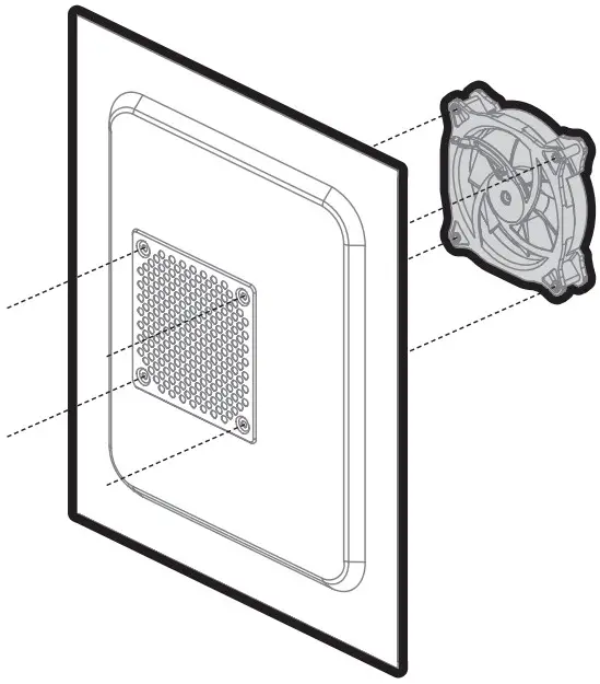 Mounting the side fan
