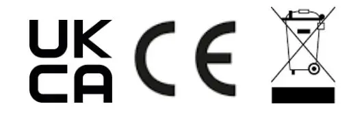 UKCA,CE,disposal icon