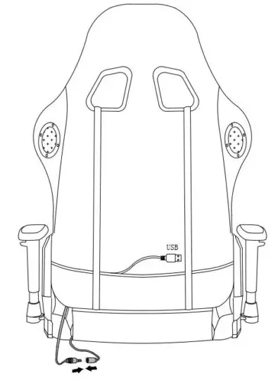 Dedeman 8067074 Harel Gaming Desk Chair