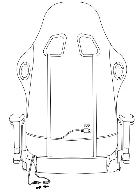 Dedeman 8067074 Harel Gaming Desk Chair Instruction Manual