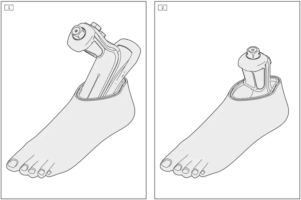 ottobock 2C3 1 Footshell Trias