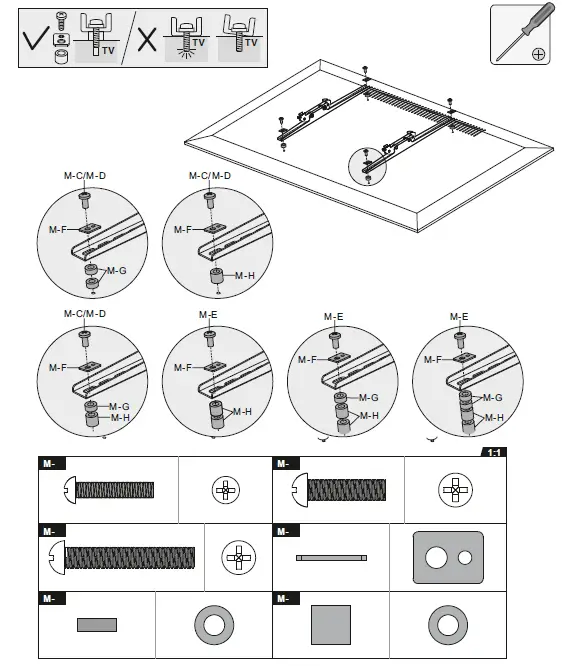 Kimex-030-1201-Mobile-Support-X-Large-TV-Screen-14