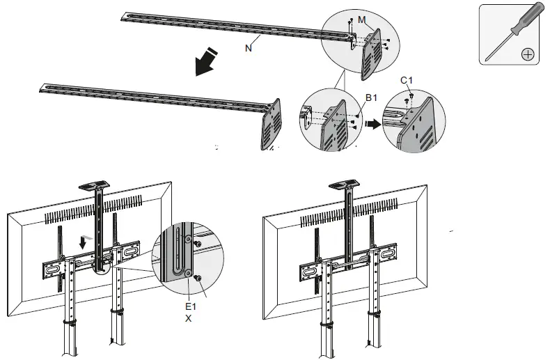Kimex-030-1201-Mobile-Support-X-Large-TV-Screen-16