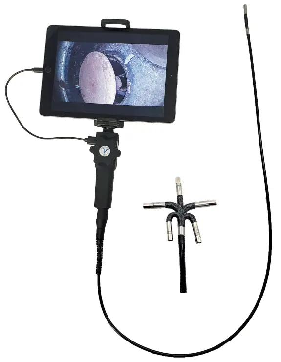 Vividia VA 455 Two Way Articulating Smartphone Borescope - Automotive Bores cope