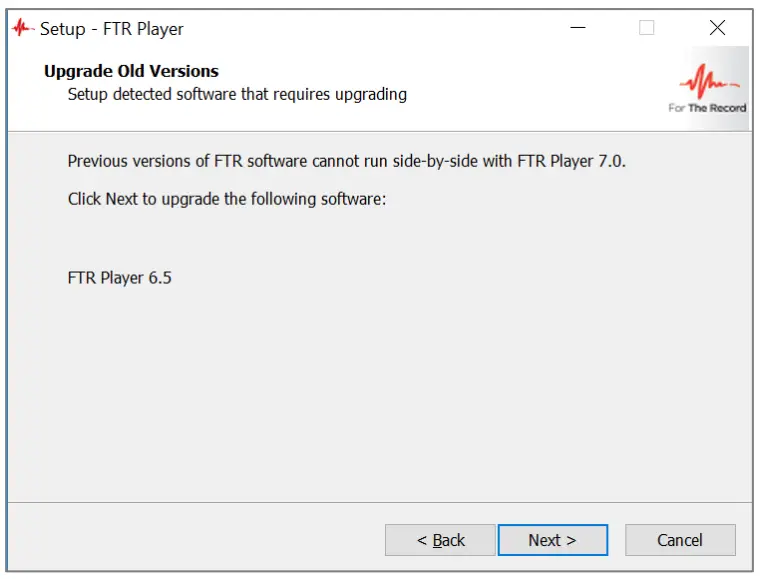 FTR Player 76 - Upgrade Old