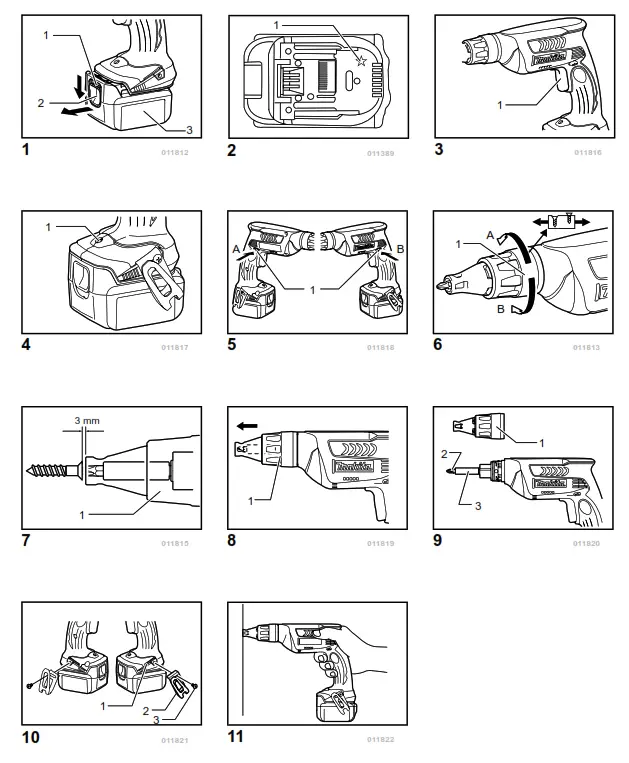 makita BFS441 Cordless Screw Driver - 1