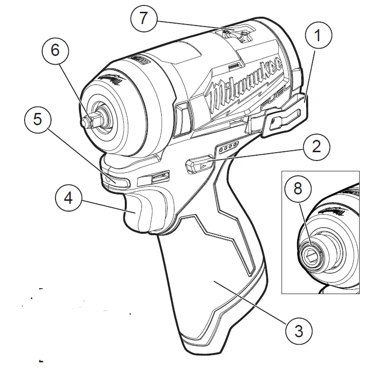 milwaukee 2552-20 M12 FUEL Cordless Impact Driver 2