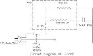 HENDI Citrus juicer - Circuit diagram