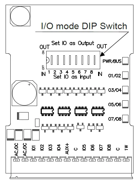 TOPKODAS 1WIO8 8-Channel I-O Expansion Module 5