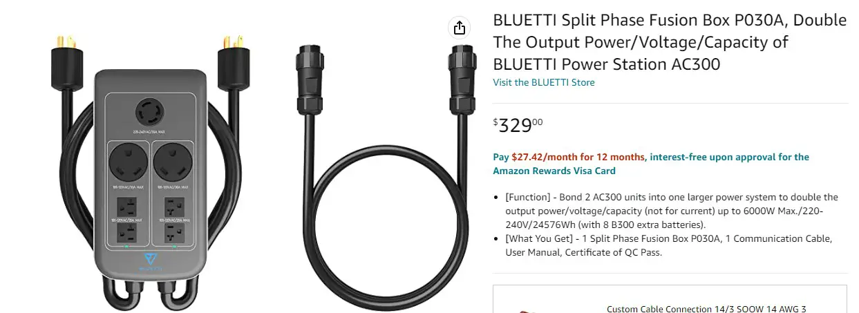 BLUETTI AC300 plus B300 Home Battery Backup - Accessories 5