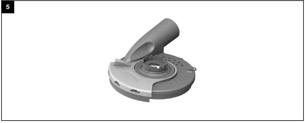 DG-EX 125/5" dust hood for grinding (accessory)