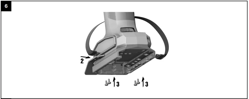 Installing the Hilti retaining strap (optional)