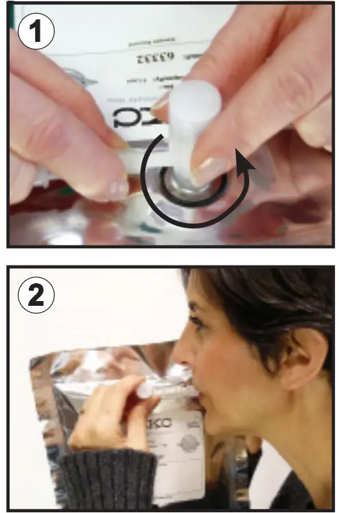 SKC 269-01-PP Polypropylene Fitted Breath Gas Analysis Bags fig 2