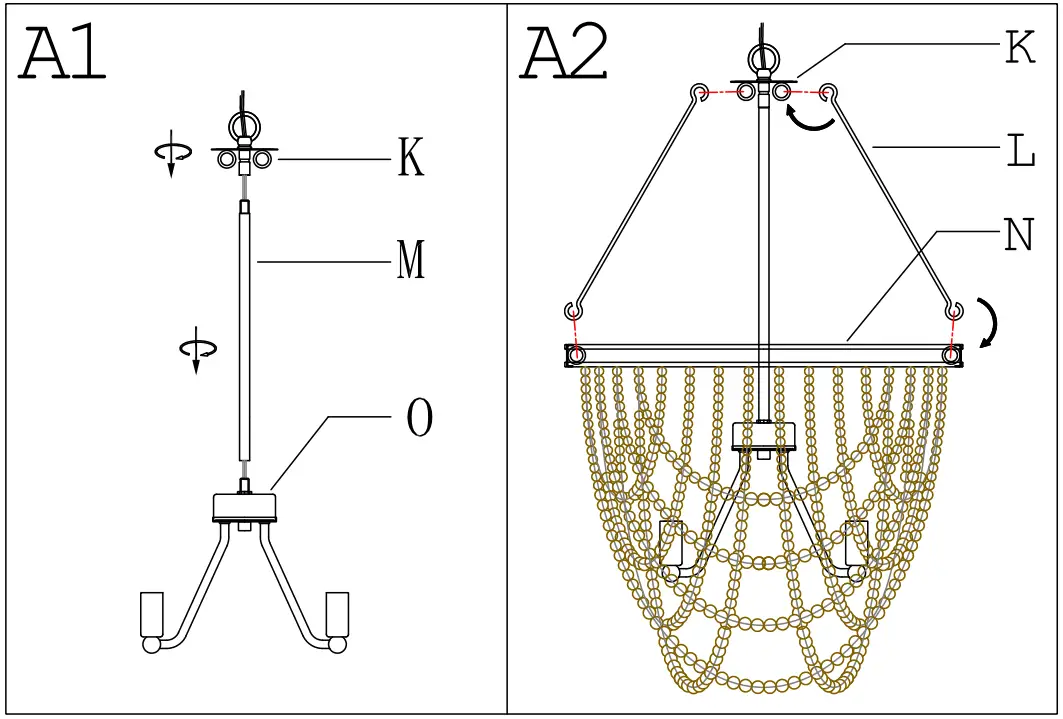 Uolfin 5106246 Ely 4 Light Antique Gold - Figure 7