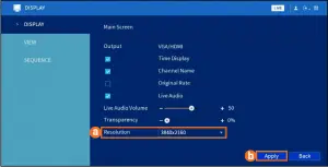 Changing the Recorder’s Output Resolution