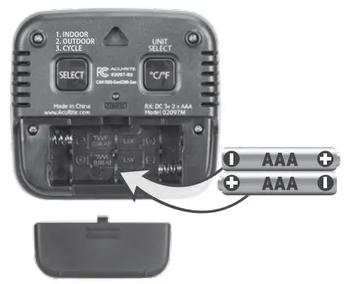 AcuRite 02097M Thermometer - Display