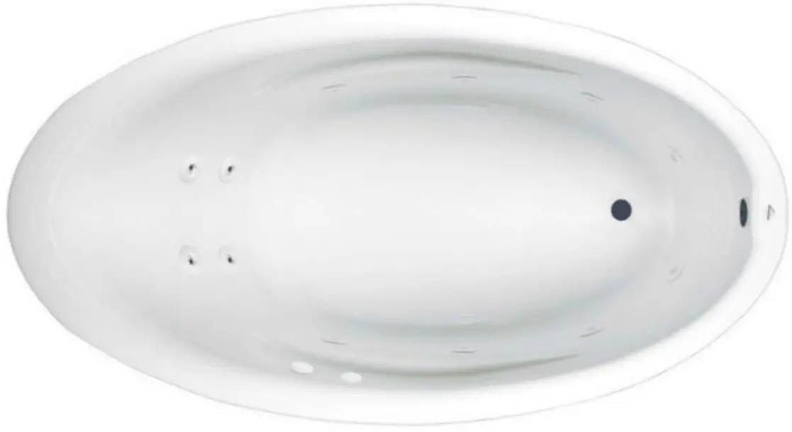 Laurel Mountain AFTON 63 X 34 Inch Drop In Acrylic Whirlpool