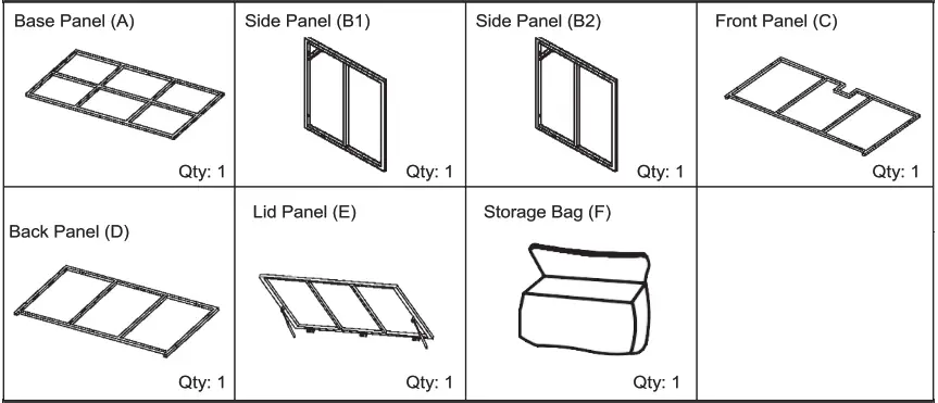 glitzhome Patio Wicker Storage Box - Figure 1