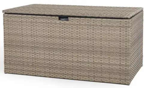glitzhome Patio Wicker Storage Box