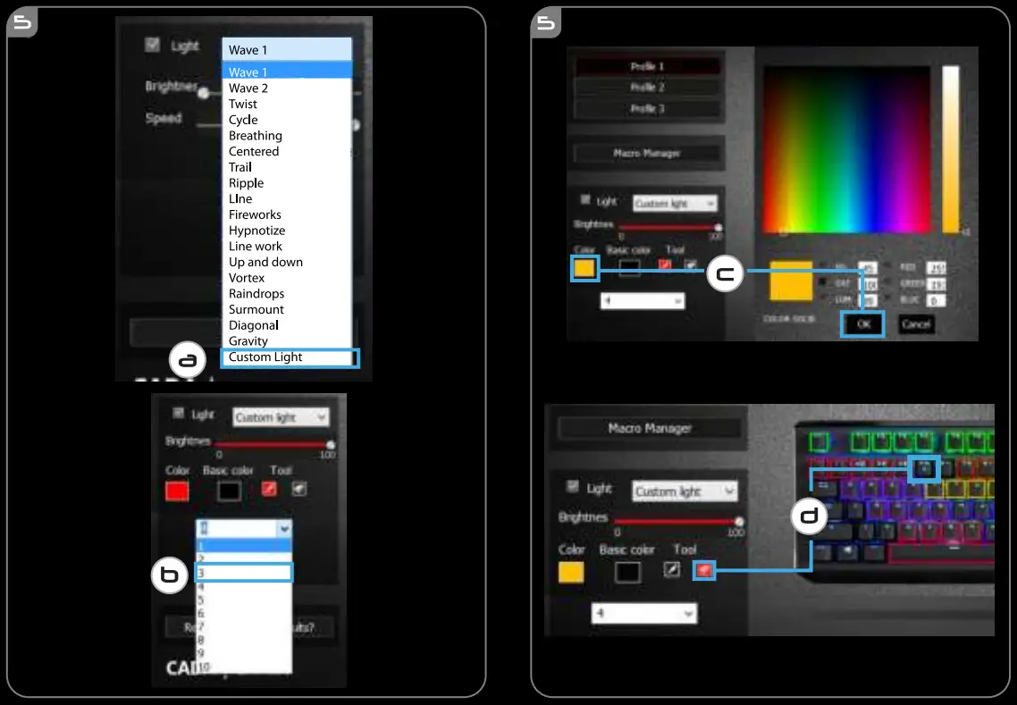 Trust GXT 890 Cada RGB Mechanical Gaming Keyboard - Figure 3