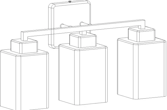 ZEVNI A04802W3 Honaw 18 Inch Vanity Light-FIG1