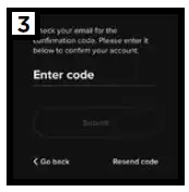 Enter confirmation code
