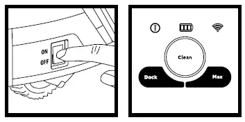 Make sure the robot is on