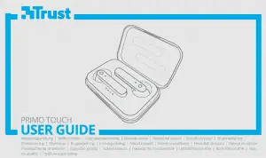 Trust Primo Touch Bluetooth Wireless Earphones User Manual