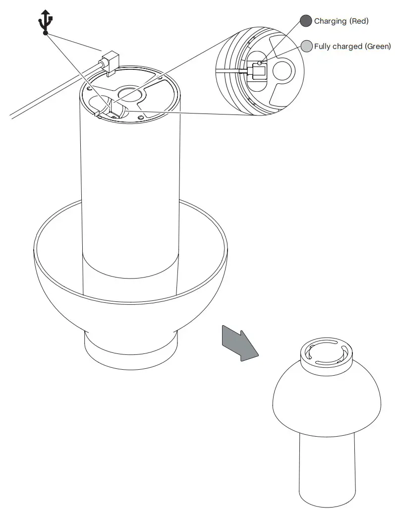 HAY 100192204 PC Portable Rechargeable Lamp - fig 5