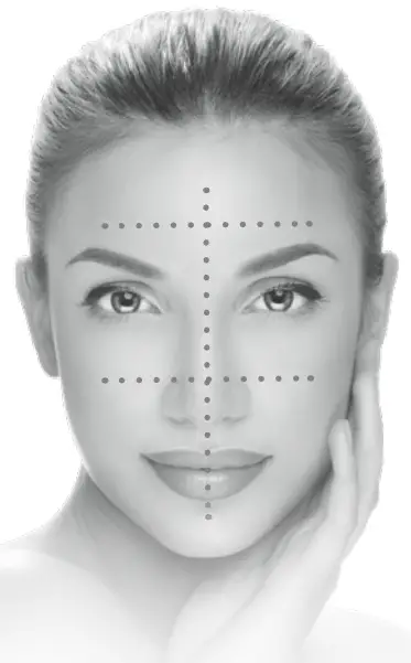 6 Facial Cleasing Zones