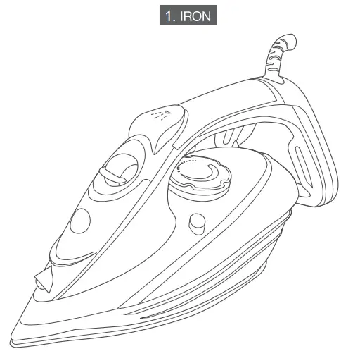 gorenje SIH 2600BLC 00TQC 300RBC Steam Iron Steamcare Pro - FIGURE 2