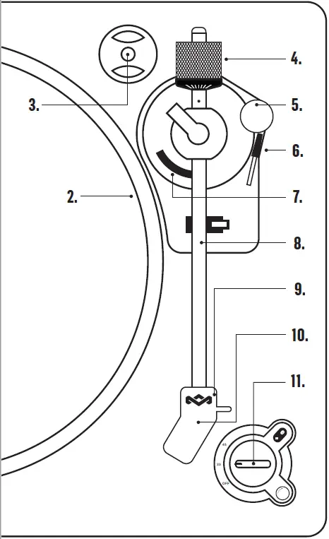 MARLEY 346SIUTT Stir It Up Turntable Record Player 06