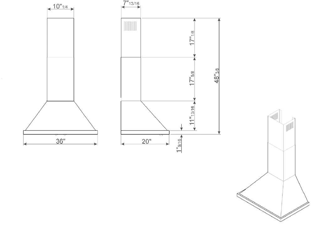smeg-KPF36UBL-36-Inch-Wall-Mount-Range-Hood-FIG-3