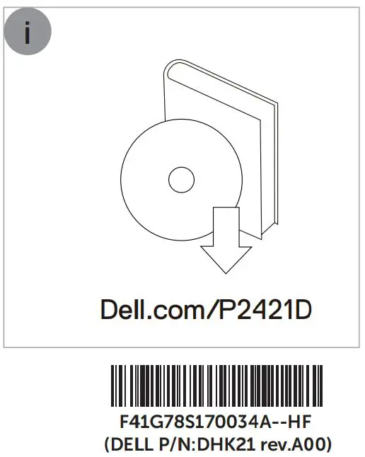 Dell P2421D Monitor User Guide - CD
