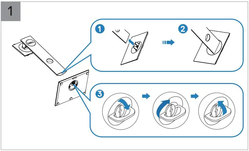 Dell P2421D Monitor User Guide - Installation