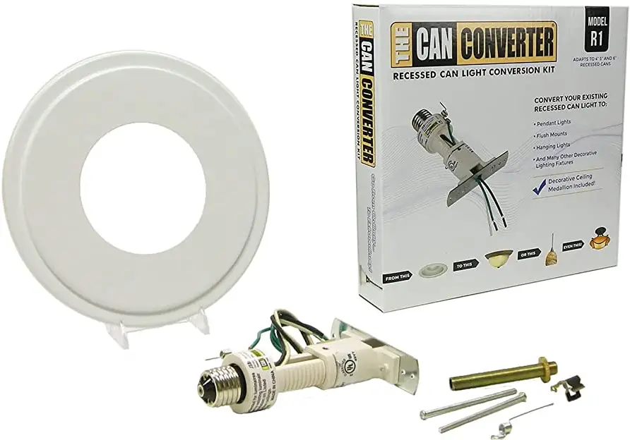 THE CAN CONVERTER R-1 Recessed Can Light Conversion Kit