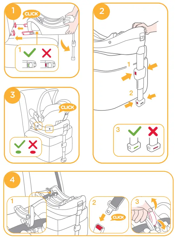 joie i-Juva Infant Carrier - Installation