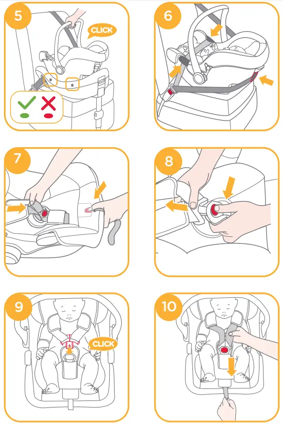 joie i-Juva Infant Carrier - Installation1