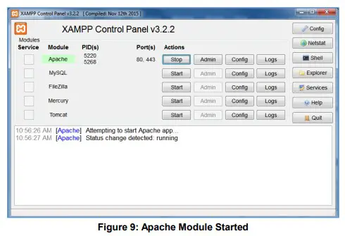 GRANDSTREAM Firmware Upgrade Server Software - Apache Module Started