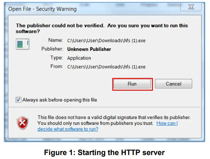 GRANDSTREAM Firmware Upgrade Server Software - Starting the HTTP server