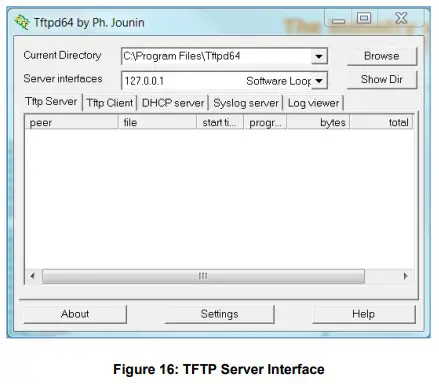 GRANDSTREAM Firmware Upgrade Server Software - TFTP Server Interface