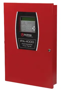 POTTER IPA 4000 Fire Alarm Control Panel