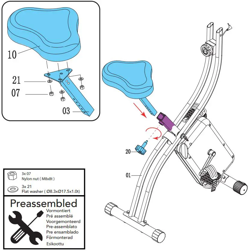 TUNTURI-Cardio-Fit-B25-X-Bike-fig 11