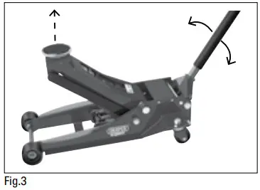 DRAPER 24271 3 4 Tonne Trolley Jack - Operating Instructions 2