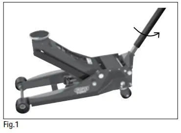 DRAPER 24271 3 4 Tonne Trolley Jack - Operating Instructions