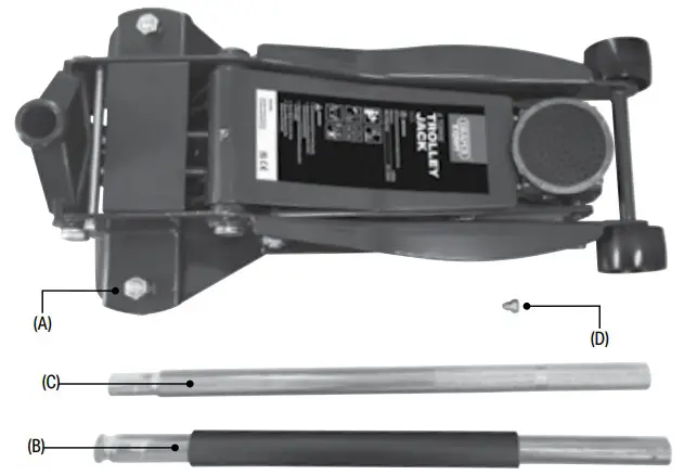 DRAPER 24271 3 4 Tonne Trolley Jack - What’s in The Box.
