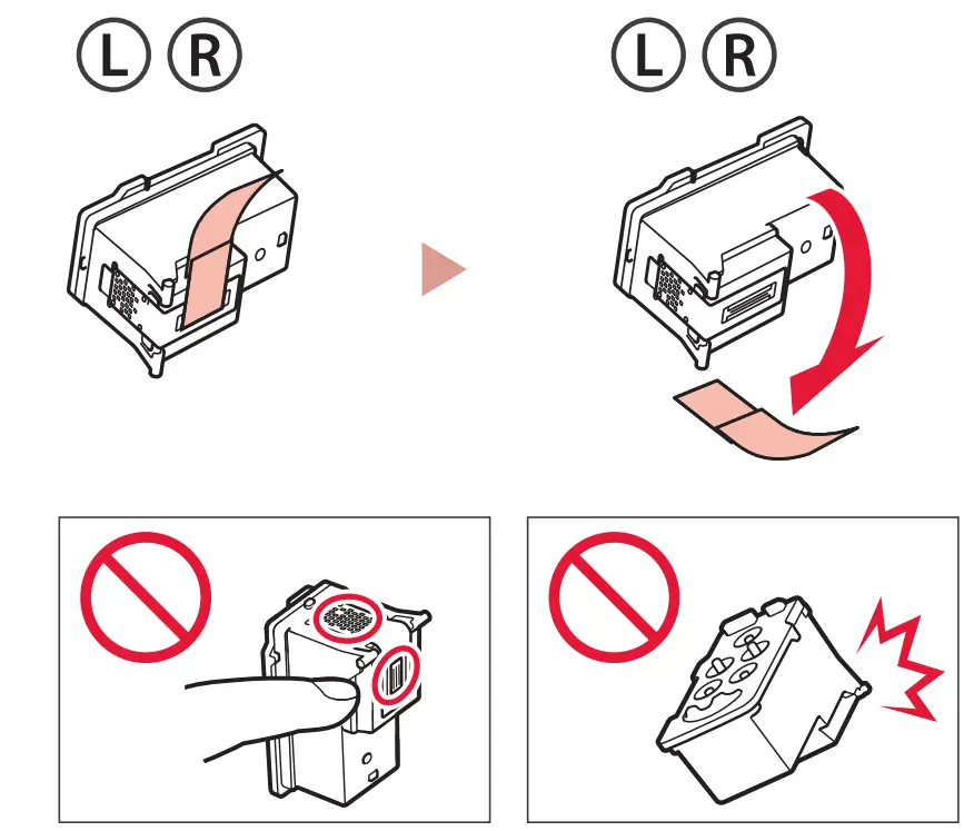 Canon G500 Series Printer - orange tape